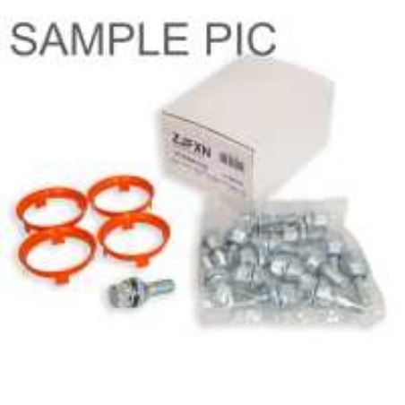 Imagine ZJOXN Kit montaj PCD Change aliaj M12X1.50 Surub L 30mm | Hex 17 | 20buc Conic Inel Int 65.1/Ext 70.1