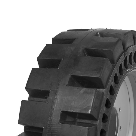 Imagine 38x7x13.5 BRAWLER FLEXPORT SOLID ON CAT 906/907 RIM 221-275-8 STUD CAT YELLOW